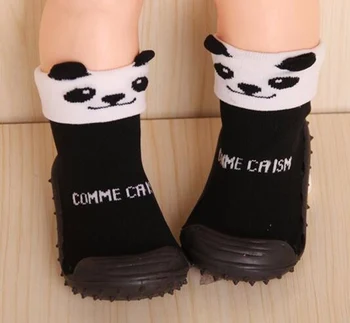 Medvilnės mielas dizainas gyvūnų nuotraukos kūdikių kojinės su guminiais padais, neslidžia grindų kojinių naujagimiai, batai, kojinės Didmeninė Užsakymą