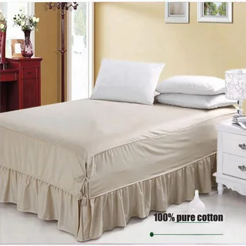 Medvilnės vientisos spalvos lova padengti nustatyti populiarus stilius lovatiesės rinkiniai, lova, čiužinys apsaugoti kokybėje bedskirt lova coverlet rinkinys