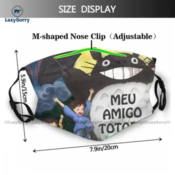 Medžiaga Išgalvotas Totoro Burnos, Veido Kaukė Kvėpuojantis Dropshipping Suaugusiųjų Veido Kaukė Su Filtru