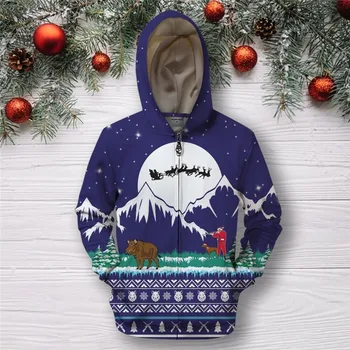 Medžioklės Šernų 3D atspausdintas Vyrams, Moterims, Hoodies Juokinga Gyvūnų Megztinis su užtrauktuku hoodies Cosplay kostiumai Kalėdų Džemperis