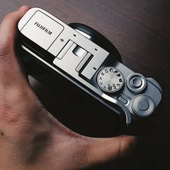 Metalo Karšto Batų Nykščio-Iki Hotshoe Nykštys į Viršų Rankena Fuji Fujifilm XA7 X-A7 fotoaparatas