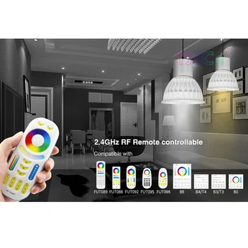 Miboxer Pritemdomi Smart WiFi LED Prožektorius FUT103 LED Lemputė 4W GU10 RGB+BMT 2.4 G RD Belaidžio Nuotolinio Valdymo Šviesos Žibintus, Namų