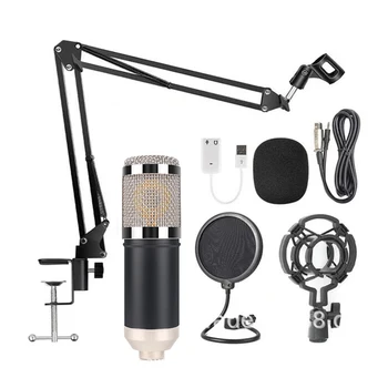 Microfone BM-800 Karaoke Kondensatoriaus Mikrofonas, Profesinės Cardioid Studija Microfone Garso įrašų transliavimo Dainavimo Mic