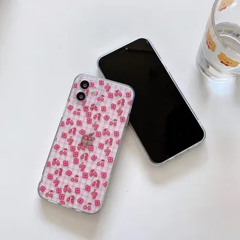 Mielas Gėlių Mados Gėlių Telefono dėklas Skirtas iPhone 11 12 Pro Max XR XS X 7 8 Plus SE 2020 12Mini Minkštos TPU Skaidrus Fundas Dangtis