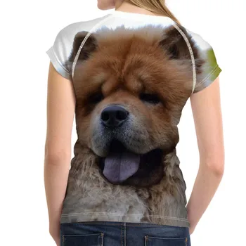 Mielas Šuniukas Čiau Šuo Spausdinti Vasaros T Marškinėliai Moterims Harajuku Gyvūnų Dizaino Moterų Trumpų Drabužių Tees Atsitiktinis marškinėliai