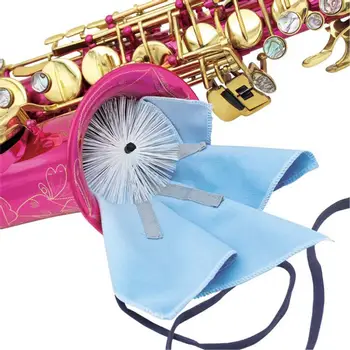 Mikro Muzikinis Produktų Saksofonas Tamponu Valymo Rinkinys su Teptuku & Svertinis Laido Sax Valymo servetėlės