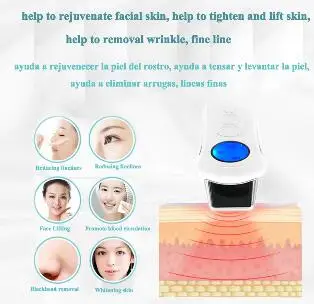 Mikro srovės galvaninių jonų veido spa odos sugriežtinimas mašina kėlimo kūno, veido ir akių Elektros Kosmetikos Spa Massager Ranka
