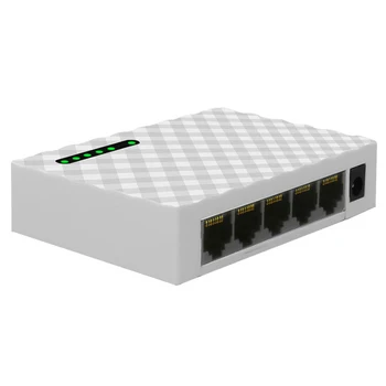 Mini 5-Port Desktop 1000 Mbps Gigabit ethernet Tinklo Jungiklio, Greitai RJ45 Ethernet Switcher LAN Switching Hub Adapteris dvipusis Keistis