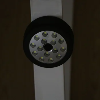 Mini Nešiojamas LED Nakties Šviesos Žibintuvėlis 15 LED Žibintuvėlis Žibintų Darbą Šviesos diodų (LED Kempingo Žibintas su Built-in Magnetai, Kablys Lengvojo