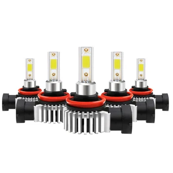 Mini Rūko Žibintai H7 12000LM H11 LED Automobilių Žibintų Lemputės H1 H3 H4 H8, H9 9005 HB3 HB4 9006 9012 H13 9007 Turbo LED Lemputės 12V 24V
