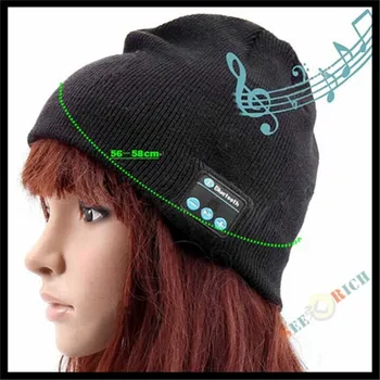 Minkštas, Šiltas Megzti Beanie Belaidžio Smart Bluetooth V4.2 Bžūp laisvų Rankų įrangos Ausinių Garsiakalbio Mic Magija Sporto Žiemos Skrybėlę Boy&Girl&Suaugusieji
