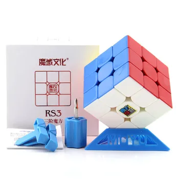 MoYu MF3RS3 3x3x3 Kubo Magic Cube V3, Juodos arba Stickerless Mofangjiaoshi 3Layer Kubo Galvosūkį Žaislai Vaikams