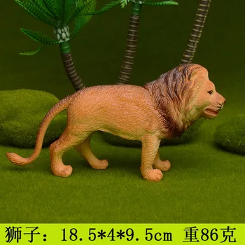 Modeliavimo laukinių gyvūnų modelio, tigras, liūtas, žirafa, dramblys, leopardas miško gyvūnų vaikai modelis žaislai