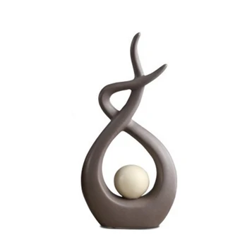 Modernus Minimalistinis Abstrakčių Geometrinių Skulptūros, Keramikos Figūrėlės Amatų Namų Puošybai Accessoreis Baldų Puošyba, Dovanų