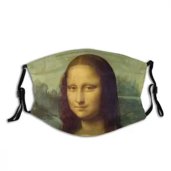 Mona Lisa Žiemą Veido Kaukė Sulking Mascarillas Lavables Su Filtrais