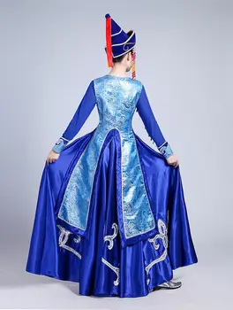Mongolų Rodo, drabužiai Kostiumas-suknelė Vidinė Mongolija Šokių Drabužių Mongolija Skraiste Suaugusiųjų Tautinių Mažumų Veiklos Sijonas