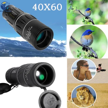 Monokuliariniai 40x60 Galingas, Kuriems Žiūronai Su Aukštos Kokybės Zoom Žiūronus, Naktinio Matymo Karinės HD Profesionalios Medžioklės
