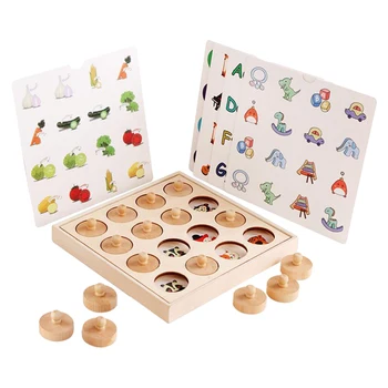 Montessori Atminties Atitikimo Švietimo Medinis Žaislas Atminties lavinimo Vaikai Ankstyvojo Ugdymo Mokymosi Žaislas