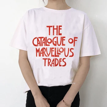 Moteris Retro 90s Juokinga White T-Shirt Grafikos Filmukai Spausdinti trumpomis Rankovėmis Drabužius Moterų Atsitiktinis marškinėliai Vasaros Mados Viršūnes Tee
