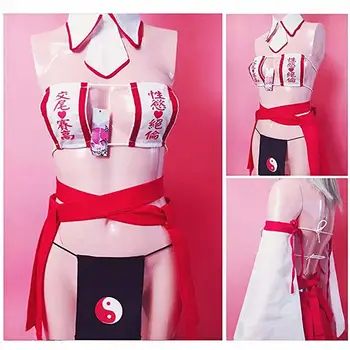 Moteriški Japonijos Ragana Cosplay Apatinis Trikotažas Anime Išgalvotas Vienodas Seksualus Strappy Bikini Apatinis Trikotažas Rinkinys