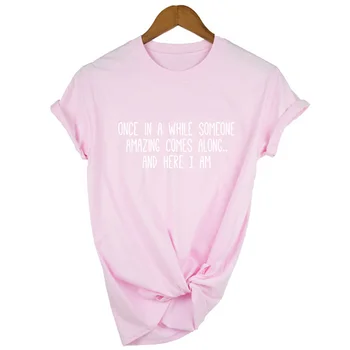 Moterų Grafinis Juokingi Marškinėliai Mielas Viršūnes Paauglių mergaičių Tee Laiškas Spausdinti Atsitiktinis Tee trumpomis Rankovėmis Viršūnes Tumblr Citatos Drabužiai