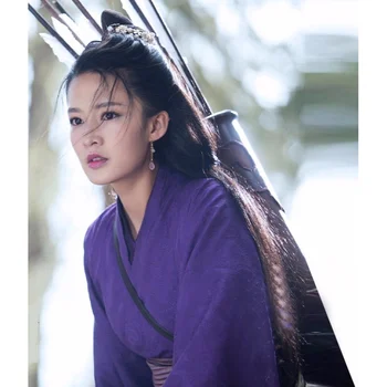 Moterų Kardas Lady Kostiumas Aktorė Li Čin Princesė Etapo Rezultatus Hanfu Dramos Vilkas Ma ZhaiXing Plaukų Aksesuarai