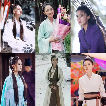 Moterų Kardas Lady Kostiumas Aktorė Li Čin Princesė Etapo Rezultatus Hanfu Dramos Vilkas Ma ZhaiXing Plaukų Aksesuarai