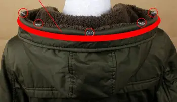 Moterų dirbtiniais Fox meškėnas kailių apykaklės žemyn kailio paltas su gobtuvu apykaklės žiemos tirštėti šiltas duslintuvo šalikas vaikai dirbtiniais kailiais apykaklės 002