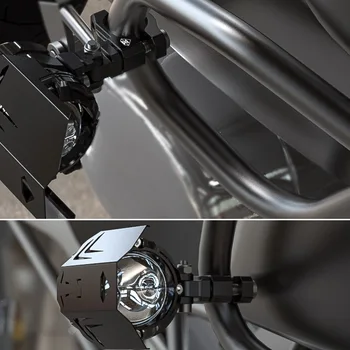 Motociklo Reguliuojamas Clamp Spotlight Laikiklį Universalus Suzuki GSX 750 DL250 CB650R TNT600 Z650 MT09 bamperis Mount Priedų