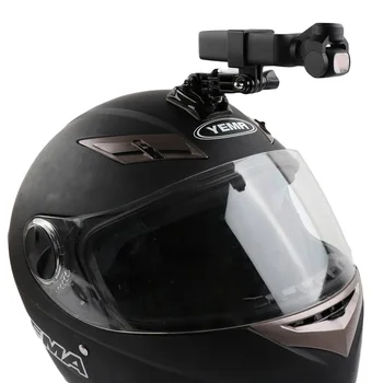 Motociklo šalmas kepurės kalno selfie stick rankos turėtojas & 3M klijai pagrindas dji osmo kišenėje / osmo kišenėje 2 gimbal fotoaparato Priedai