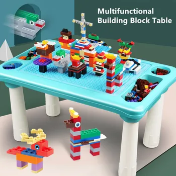 Multi Funkcijos Tyrimas Lentelė Statybinių Blokų Rinkinius Pagrindinės Plokštės Stalas Marmuro Paleisti Rasės Draugų Brinquedos Plytos, Švietimo, Vaikams, Žaislai