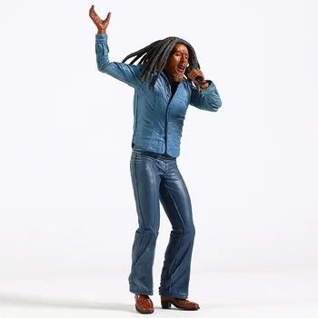 Muzikos Legendos Reggae Atlikėjas Bob Marley PVC Pav Mini Statula Kolekcines Modelis Žaislą Dovanų