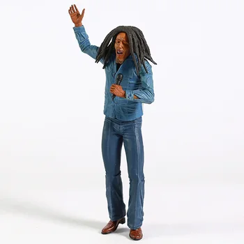 Muzikos Legendos Reggae Atlikėjas Bob Marley PVC Pav Mini Statula Kolekcines Modelis Žaislą Dovanų