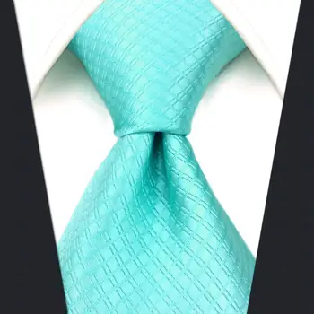 Mėlyna Mados šilkiniai Kaklaraiščiai Classic Extra Long Žalia Pilka Mens Necktie Paisley 63