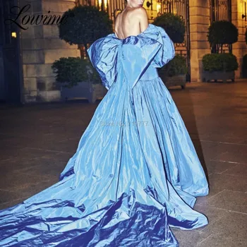 Mėlyna Stebėjimo Ilgai Prom Dresses 2021 Arabų Šalis, Chalatai Oficialią Suknelės Moteris Vakarėlis Vakarinę Suknelę Vestido De Festa Užsakymą