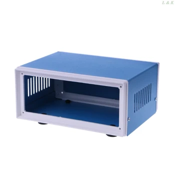 Mėlynos spalvos Metalinės Talpyklos Projekto Atveju DIY kabelių Paskirstymo Dėžutė 6.7