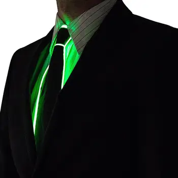 NAUJO Dizaino Lengvojo 10 Spalvų EL Kaklaraištis lemputės LED Kaklaraištis žėrintis Šalies Apdaila,DJ,baras,klubas cosplay Šou 3V Pastovaus Vairuotojo