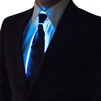 NAUJO Dizaino Lengvojo 10 Spalvų EL Kaklaraištis lemputės LED Kaklaraištis žėrintis Šalies Apdaila,DJ,baras,klubas cosplay Šou 3V Pastovaus Vairuotojo