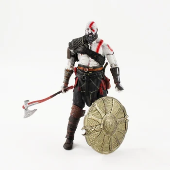 NECA God of War 4 Kratos Duomenys Naujas PVC Veiksmų Skaičius, Kolekcines, Modelis Žaislas Dovanos Vaikams