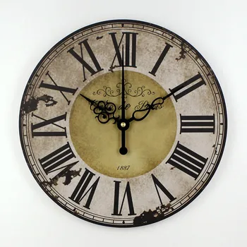 Namo apdaila romėnišką sieninis laikrodis silent kambarį sieninis laikrodis kūrybinis dizainas modernus susitikimų kambarys sieninis laikrodis dovana