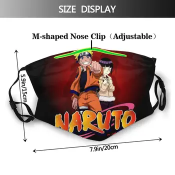 Naruto Anime Japonijoje Skalbti Spausdinti Burnos, Veido Kaukė Šalto Vėjo Įrodymas, su Poliesterio Filtras apsauginis Dangtis Mufelinė Suaugusiems