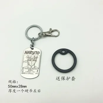 Naruto Key Chain Animacinių Filmų Akatsuki Anime Armijos Kortelę 