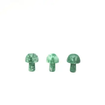 Natūralaus Green Jade Akmuo Smaragdas Grybo Formos Kristalų Poliruoti Gydymo Dovana Natūralių Akmenų ir Mineralų