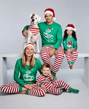 Nauja Šalis, Rūbai Suaugusiems, Vaikams, Pižama Nustatyti Kalėdų Šeimos Pižama Nustatyti Šeimos Derinti Drabužius Kalėdos Medvilnės Baby Romper Sleepwear