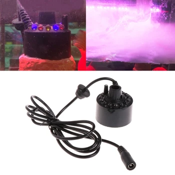 Naujas 12 LED Spalvinga Šviesos Ultragarso Rūkas Maker Fogger Apvalyti Vandens Fontanas, Tvenkinys