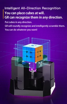 Naujas GAN Robotas naudojamas GAN356 i 3x3x3 Greitis magic cube GAN 356 aš Žaisti Magnetai Internete Konkurenciją Puzzle Cubo Magico Gans neo