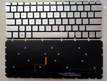 Naujas HP ENVY 13-AB105TX 13-ab023TU 13-ab026TU 13AB024TU nešiojamas MUMS klaviatūra su foniniu apšvietimu sidabrinė