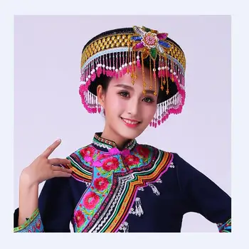 Naujas Hmong miao drabužiai moterims etape kostiumai dainininkai nacionalinės festivalio spektaklis drabužių Kinijos liaudies šokių kostiumas