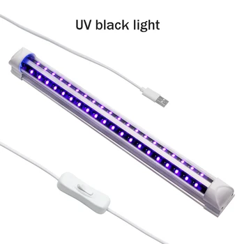 Naujas LED Raudonos Šviesos Vamzdis Žemos Įtampos T8 Vamzdis USB Sąsaja Juodos Šviesos KTV Baras Fluorescencinė Šviesa LedUV Violetinė Pight Vamzdis