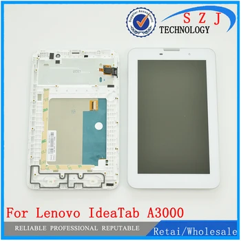 Naujas Lenovo IdeaTab A3000 A3000-H Pakeitimas LCD Ekranas Jutiklinis Ekranas su karkasų montavimo 7 colių Nemokamas Pristatymas